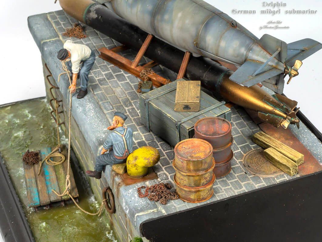 Delphin - I 7 1 35 delphin i german midget submarine detail