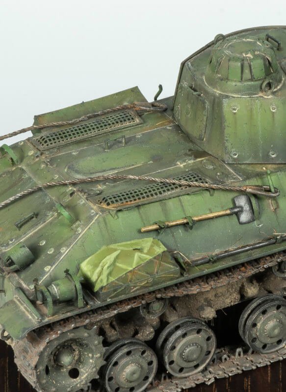 1 35 t 50 russian light tank closeup