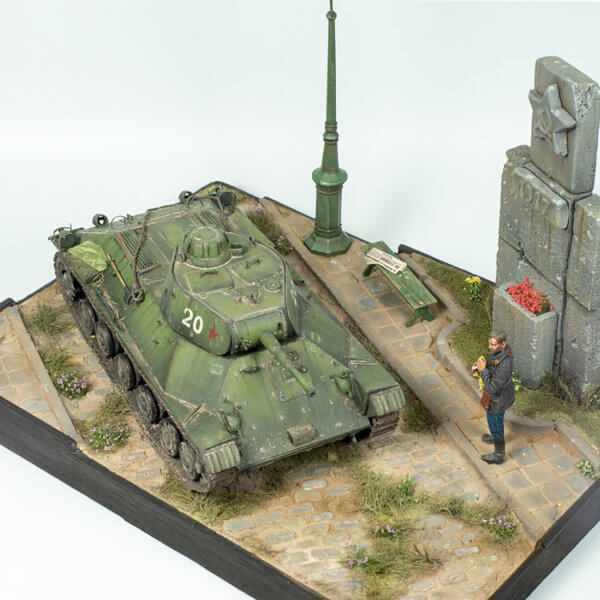 1/35 T-50 Russian Light Tank diorama 03