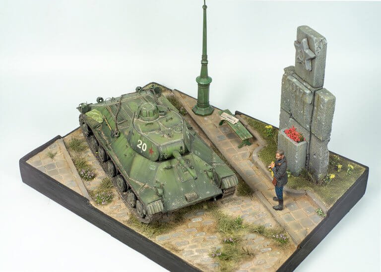 1/35 T-50 Russian Light Tank diorama 03
