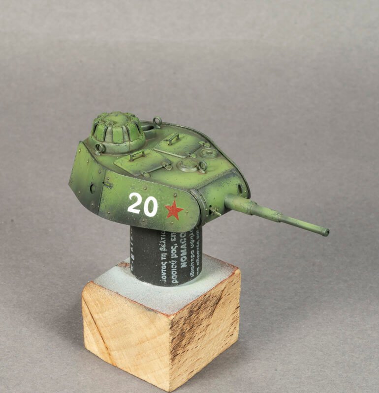 1 35 t 50 russian light tank turret assembly