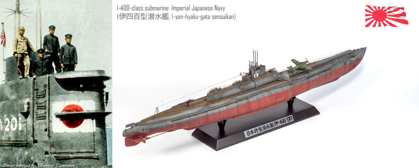 I-400-class Imperial Japanese Navy submarine 4 1 350 i 400 class imperial submarine 05