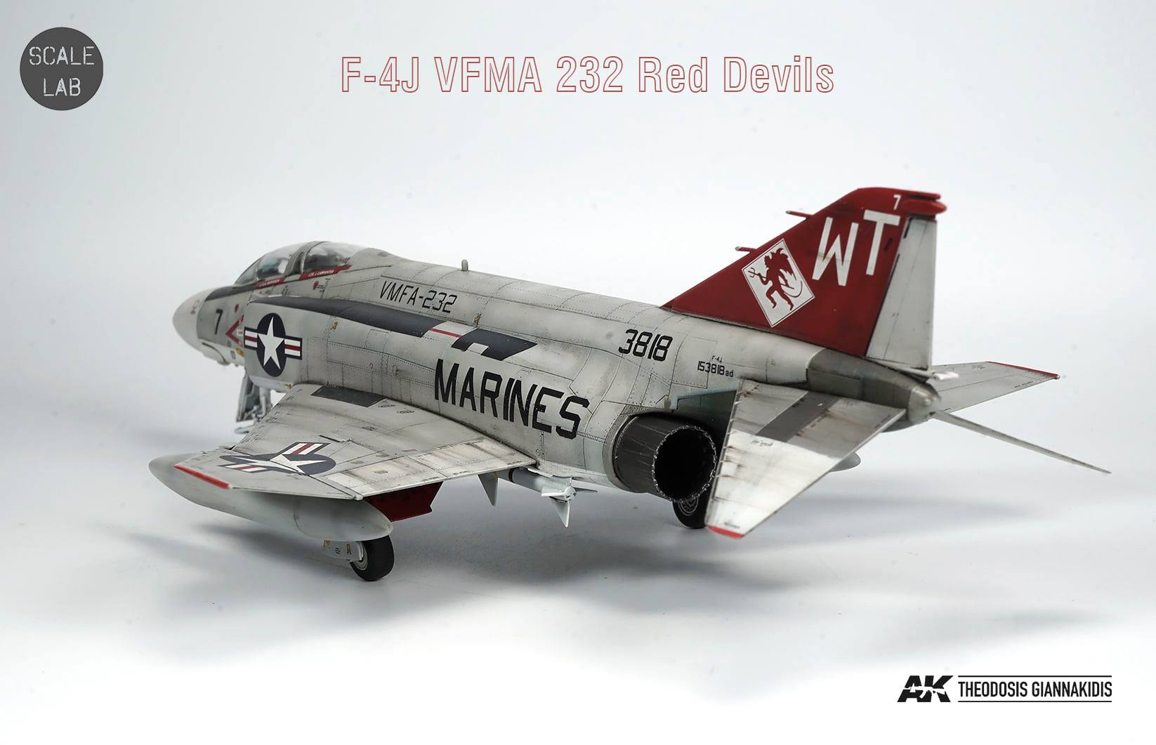 USMC F-4J Phantom II 8 1/72 F-4J VFMA-232 Red Devils 03