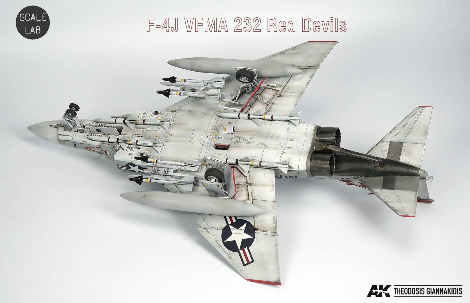 USMC F-4J Phantom II 7 1/72 F-4J VFMA-232 Red Devils under