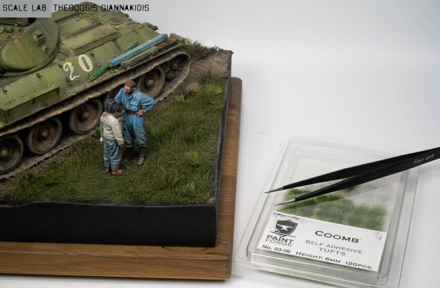 scratchbuilt base with the model