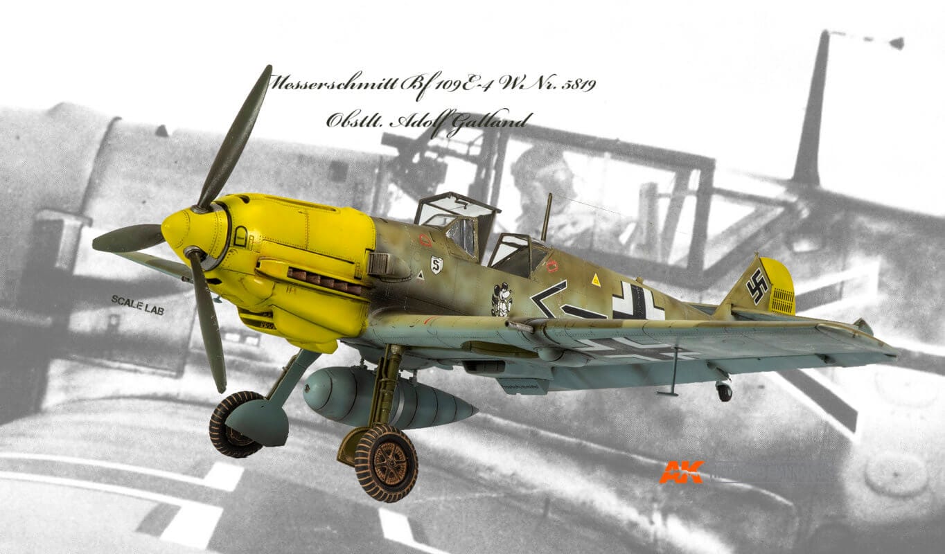 Adolf Galland Messerschmitt Bf 109 E4 1/32 archive