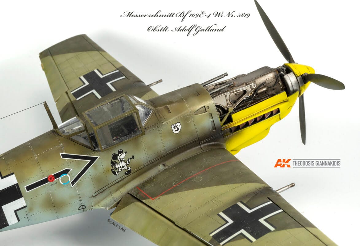 Adolf Galland Messerschmitt Bf 109 E4 1/32 close-up