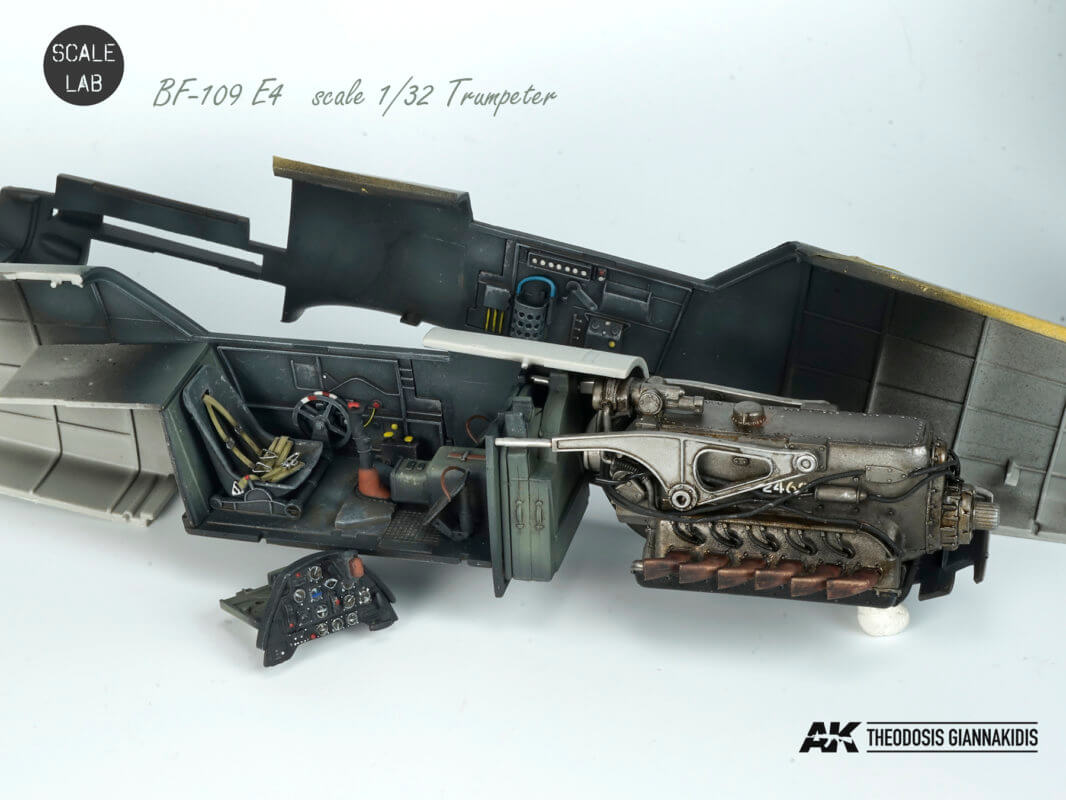 Adolf Galland Messerschmitt Bf 109 E4 1/32 interior