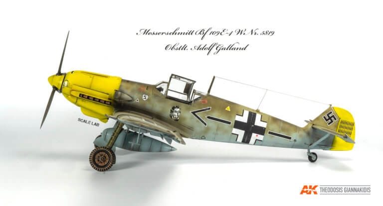 Adolf Galland Messerschmitt Bf 109 E4 1/32 side view
