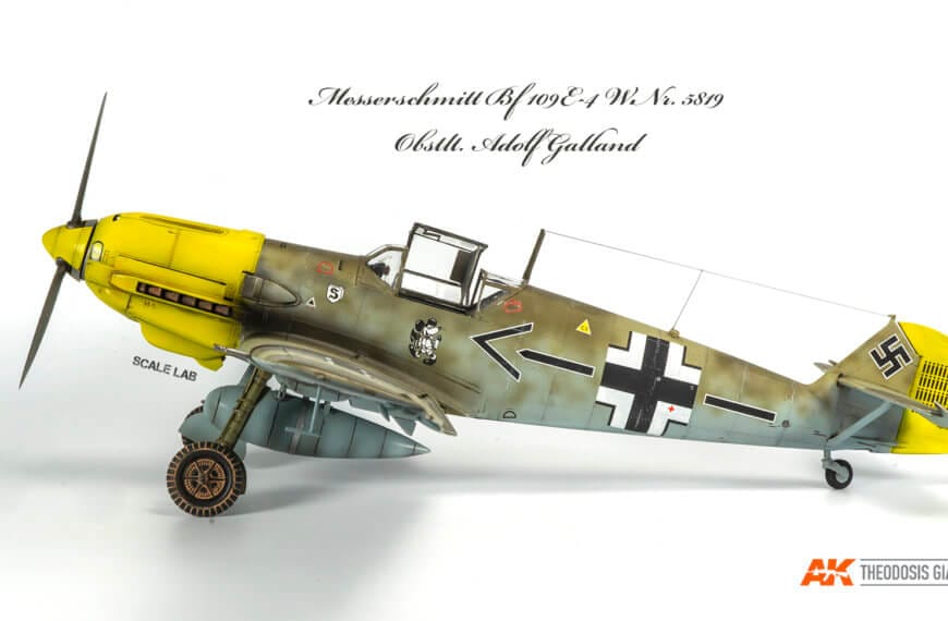 Adolf Galland Messerschmitt Bf 109 E4 1/32 side view