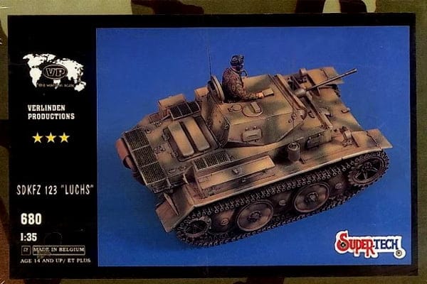 Verlinden Productions Luchs sdkfz 123 Light Tank kit box