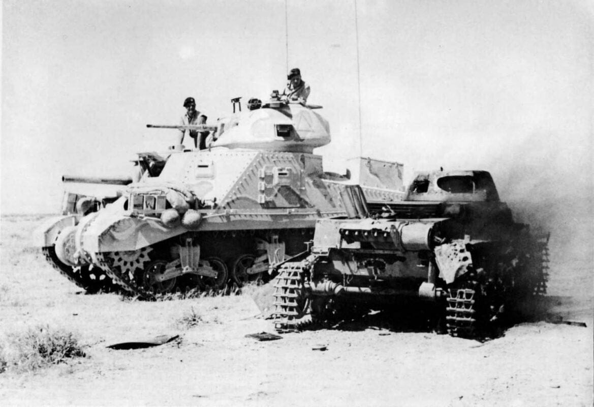 British M3 Grant tank North Africa