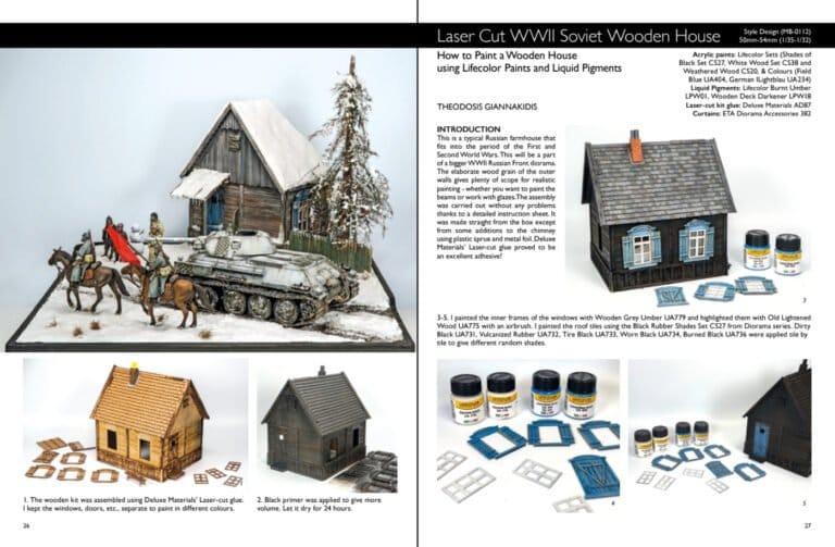 MrBlack Lifecolor Painting Guide Vol.3 Soviet Wooden House thumb