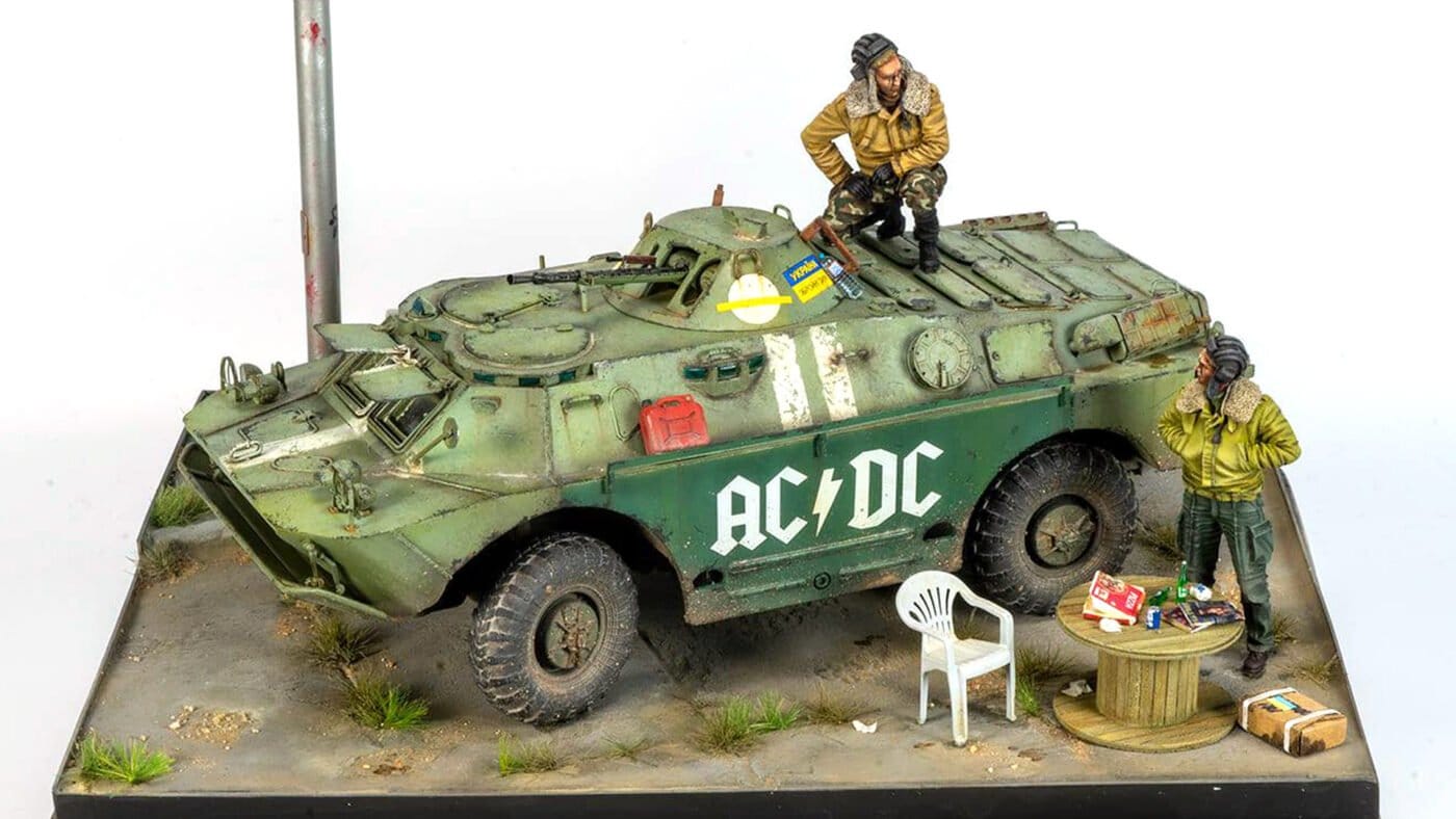 brdm 2 ukranian 1 35 diorama