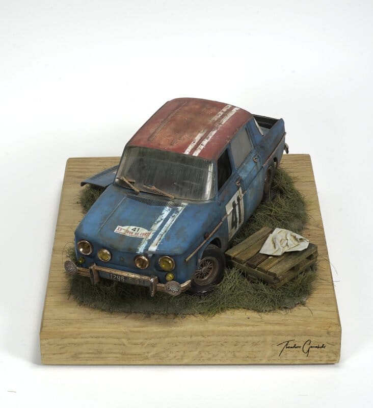 renault r8 gordini diorama front