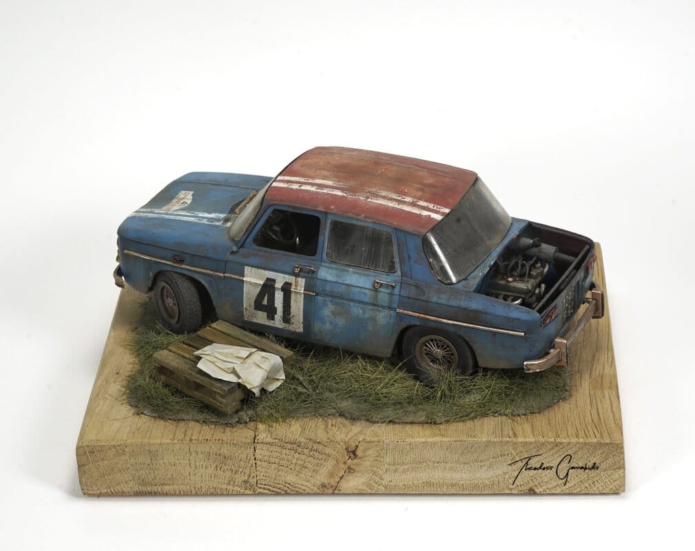 renault r8 gordini diorama left