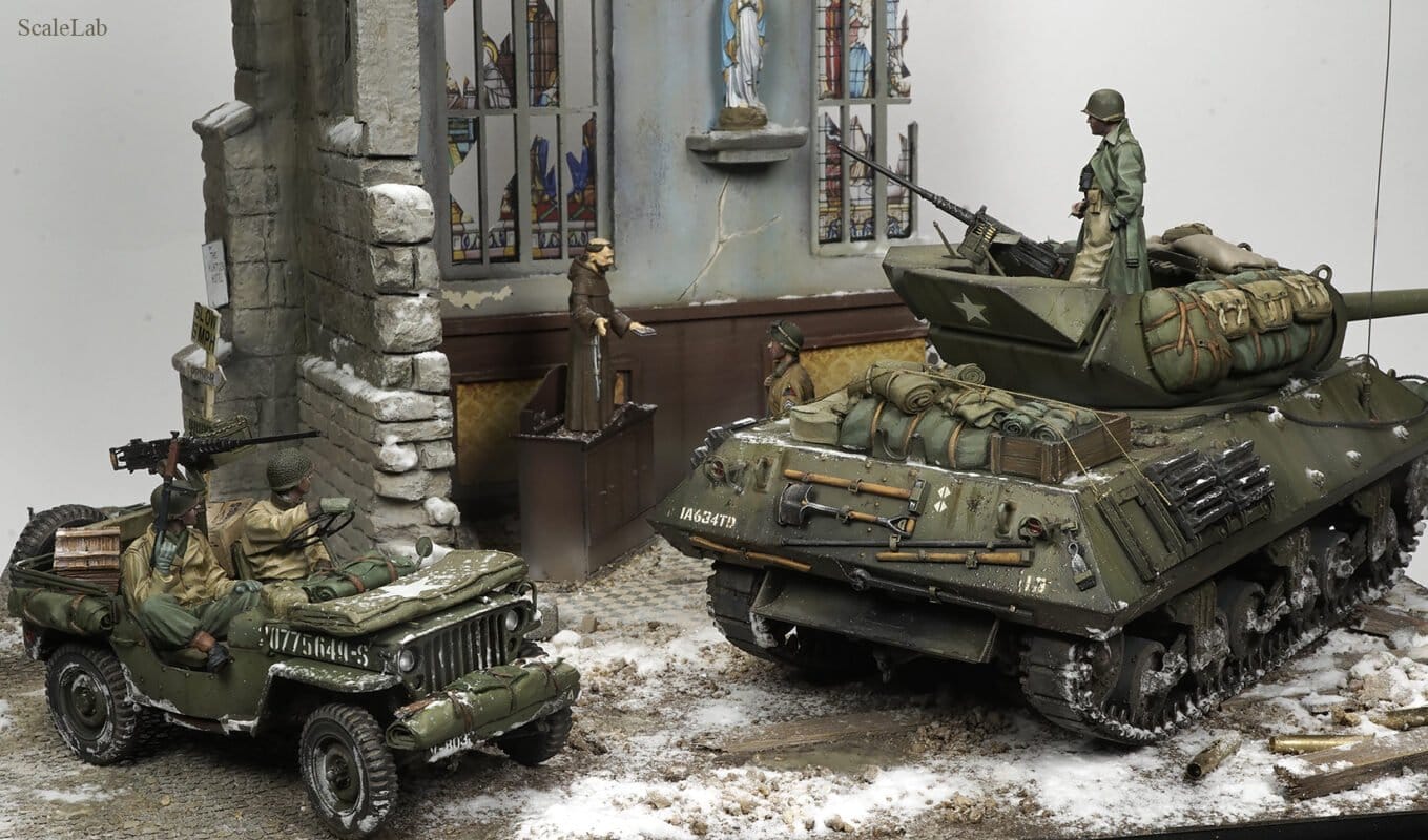 M10 Tank Destroyer 9 m10 tank destroyer diorama 02