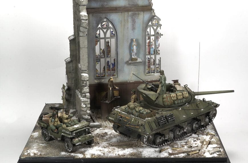 M10 Tank destroyer diorama 04
