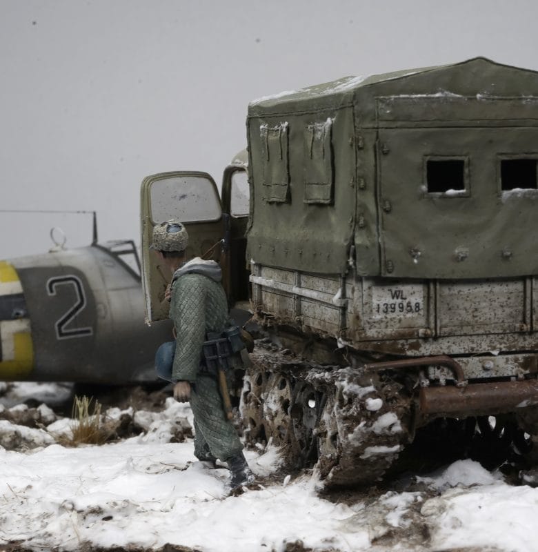 Messerschmitt Bf109 G-6 & RSO 16 1/35 Messerschmitt Bf109 G-6 diorama RSO detail