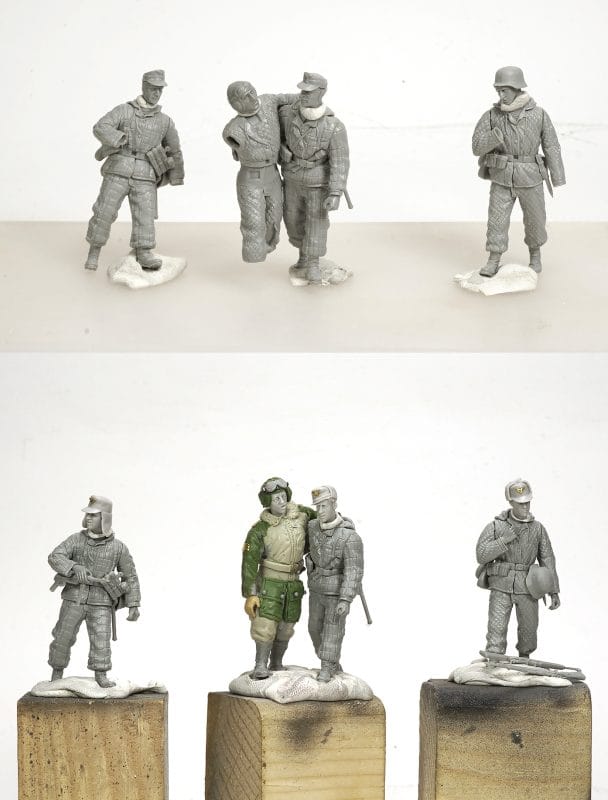 Messerschmitt Bf109 G-6 & RSO 11 test fitting the figures