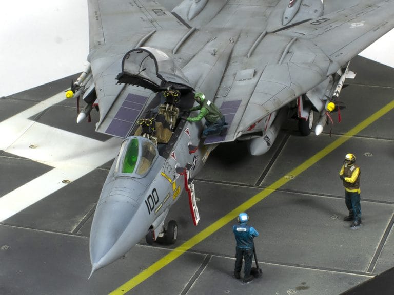 1/72 F-14A Tomcat VF-211 Checkmates closeup