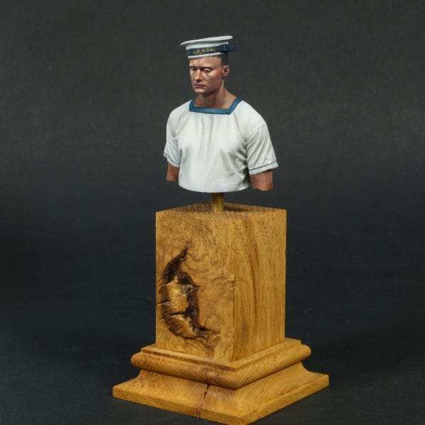 Greek Navy sailor bust side