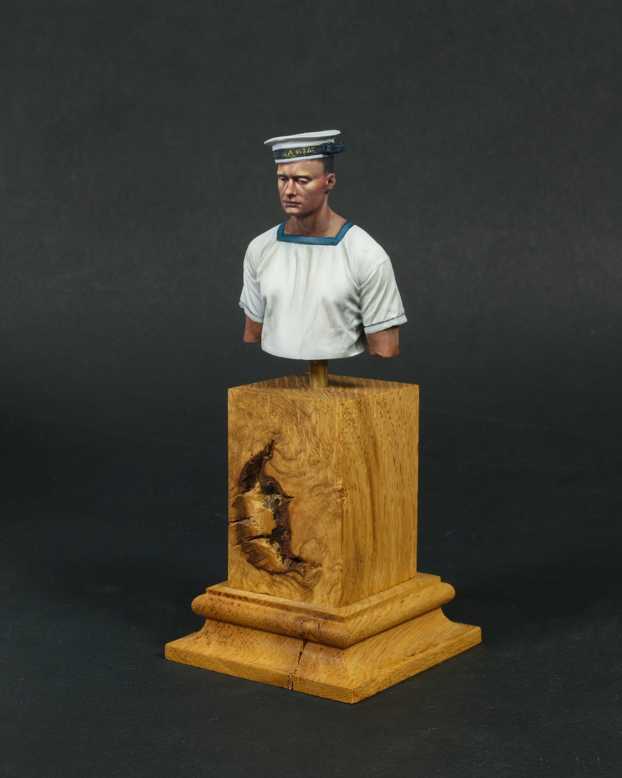 Greek Navy sailor bust side