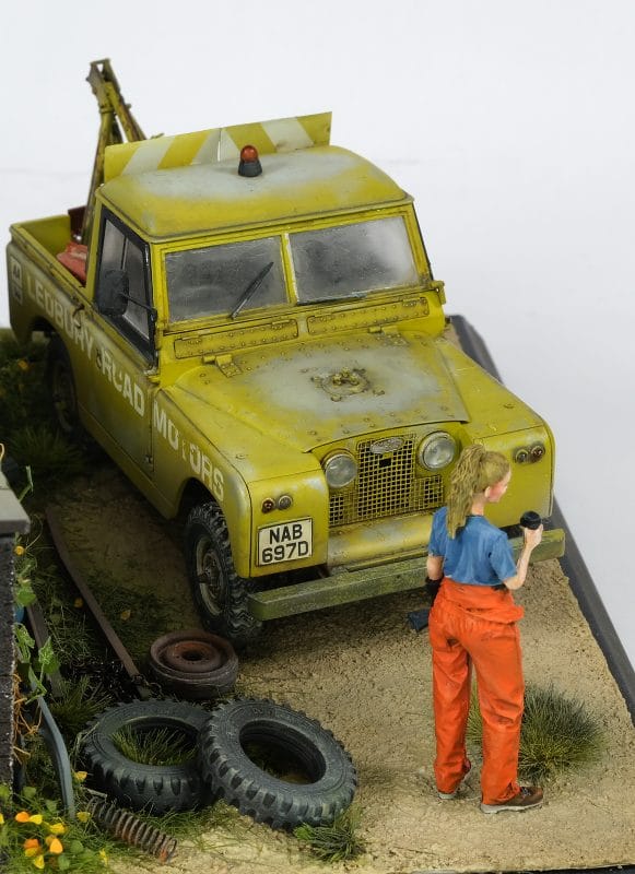 land rover 88 series iia crane tow recovery truck 1 35 04