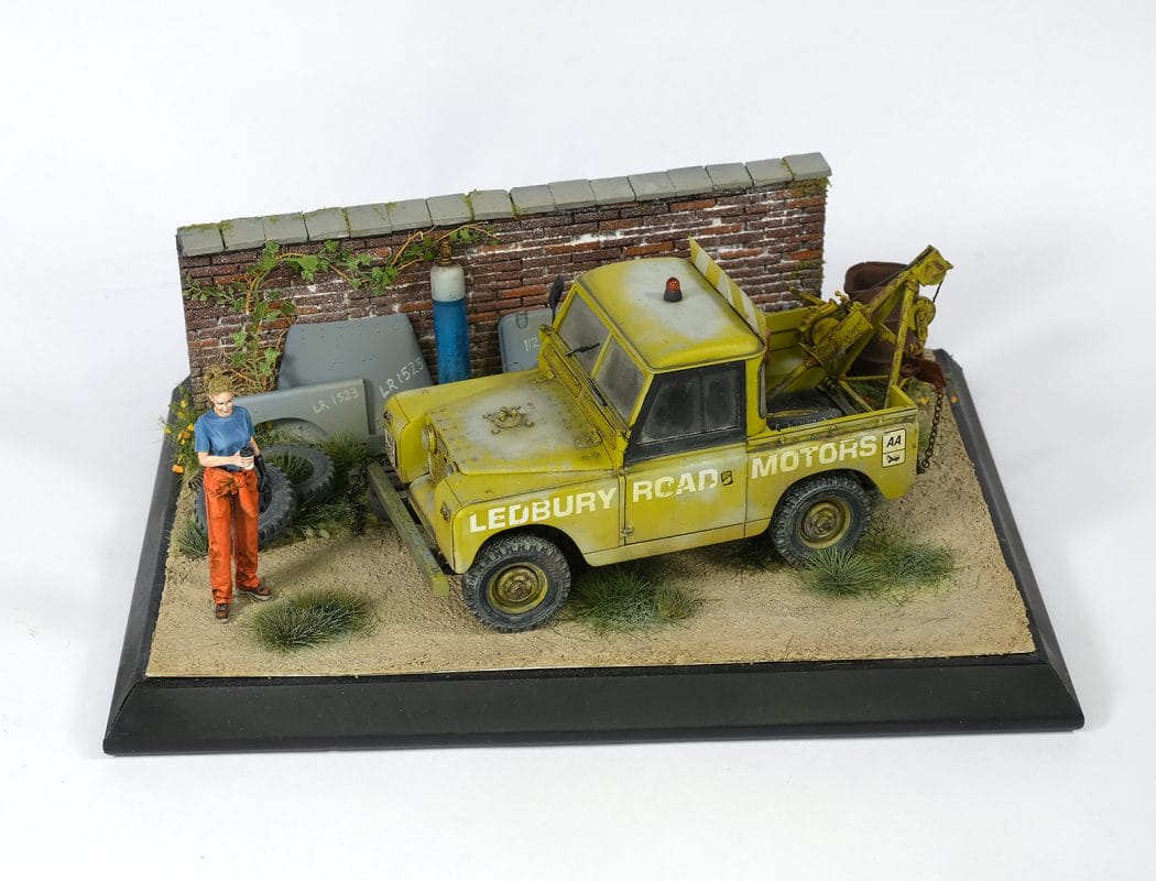 land rover 88 series iia crane tow recovery truck 1 35 05