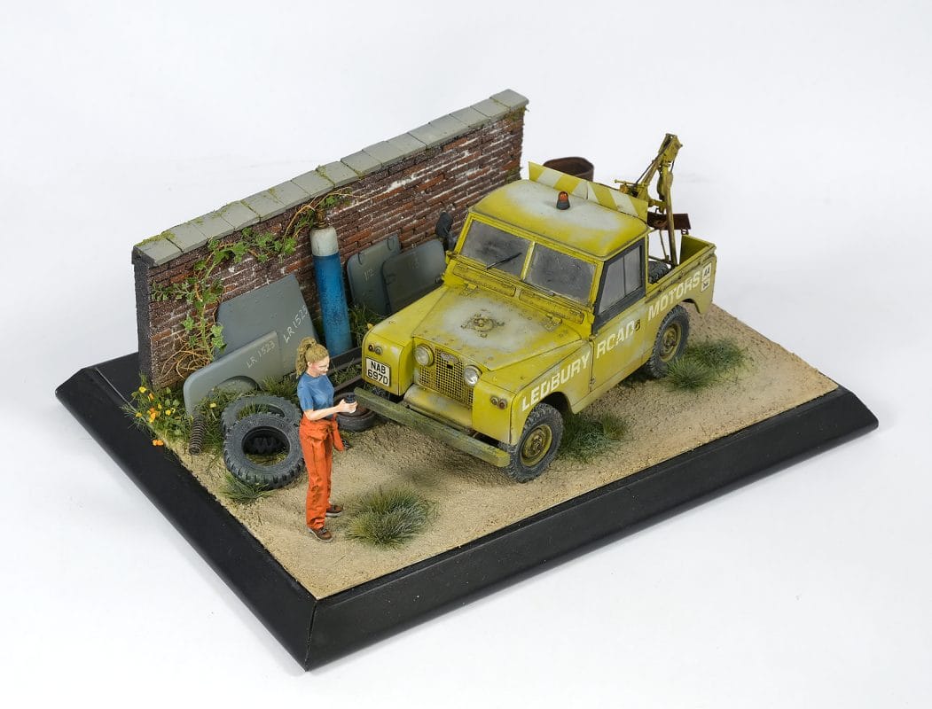 land rover 88 series iia crane tow recovery truck 1 35 06